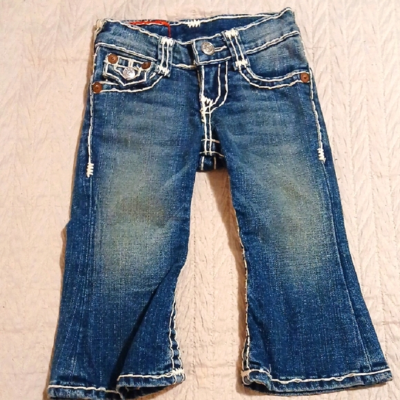 True Religion Toddler Size 2 Flare Jeans (Run Small) - Picture 1 of 13